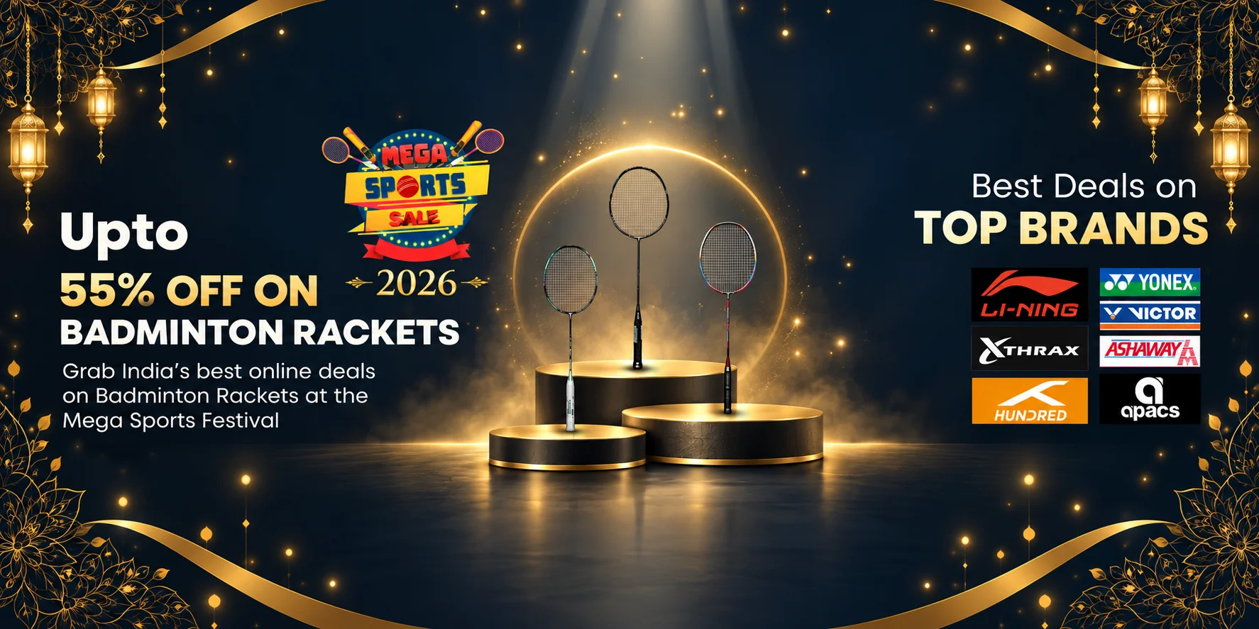 Badminton Rackets Mega Sports Sale 2026